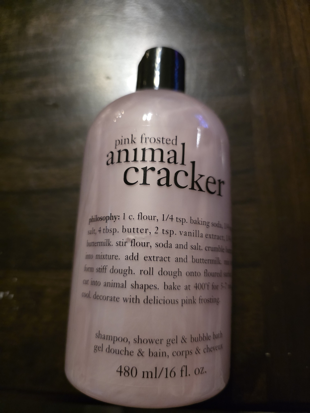 Philosophy Pink Frosted Animal Cracker Bath & Bubble Bath - Pink and Brand New!